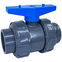Кран шаровый d75 (уплотнение TPV, остальное EPDM) с муфтовым окончанием AQUAVIVA 