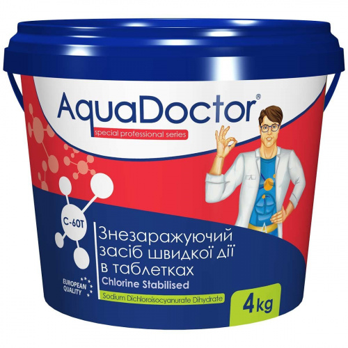 Хлор AquaDoctor C-60T 4 кг в таблетках Хлор AquaDoctor C-60T 4 кг в таблетках