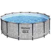 Каркасный бассейн Bestway Steel Pro 5619D (427х122, карт. фильтр, лестница, тент)