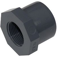 Редукционное кольцо ПВХ Praher с резьбой, d20х3/8" 