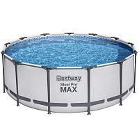 Каркасный бассейн Bestway Steel Pro 5618W (396х122, карт. фильтр, лестница, тент)