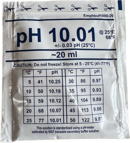 Калибровочный раствор pH 10.01 20ml Калибровочный раствор pH 10.01 20ml