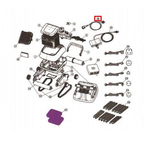 Плавающий кабель для Aquaviva 7310 Black Pearl (33110)