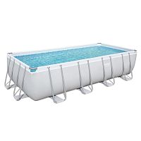 Каркасный прямоугольный бассейн Bestway Steel 56465 (549x274x122 см) с картриджным фильтром, лестницей и тентом