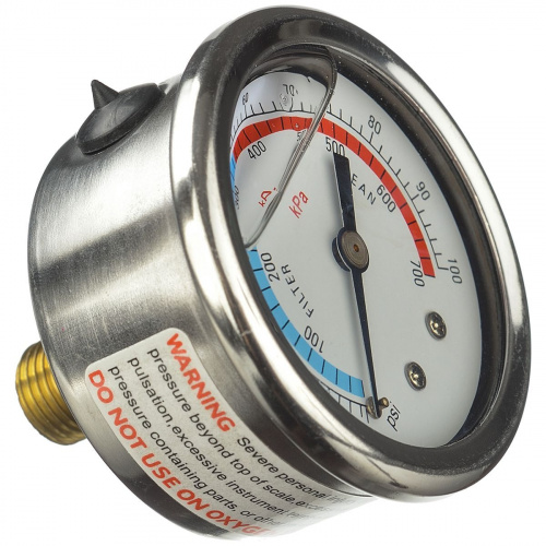 Манометр Aquaviva 100PSI стальной, верхнее Манометр Aquaviva 100PSI стальной, верхнее